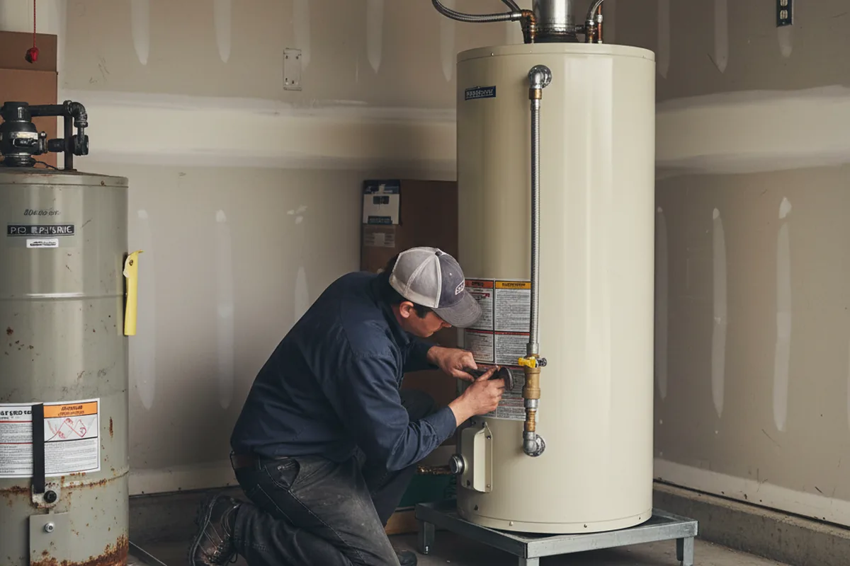 Water heater and shutoff valve replacement in Buck Creek